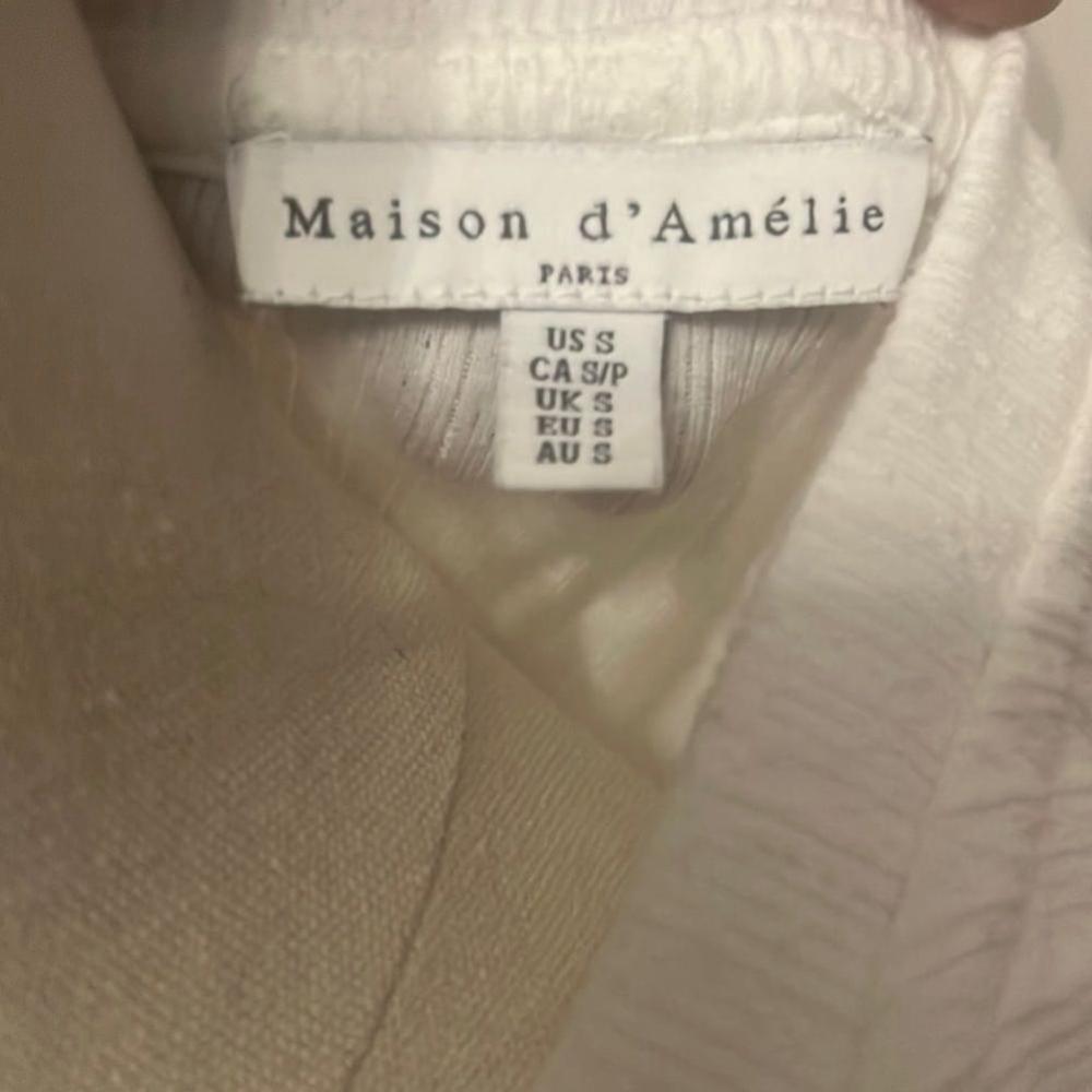 Maison d’Amelie Paris - white sleeveless top